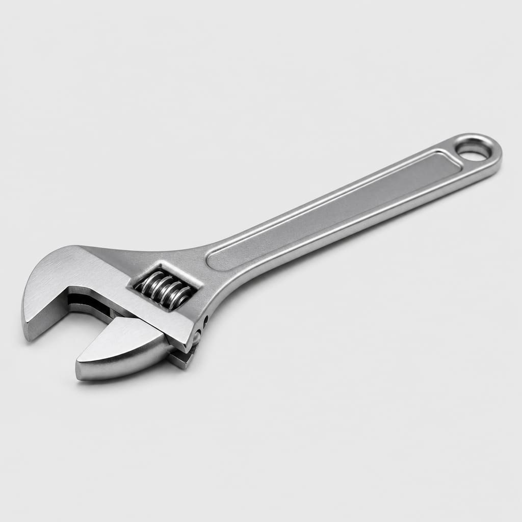 Metal adjustable wrench