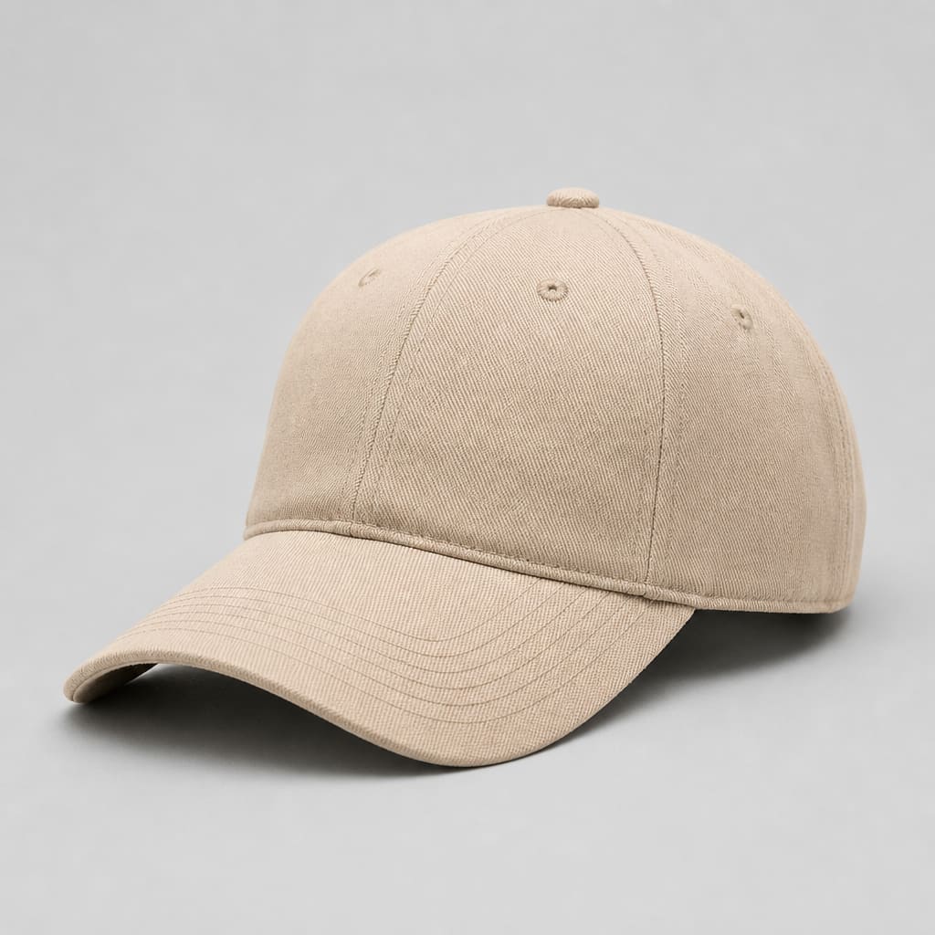 Plain casual canvas cap