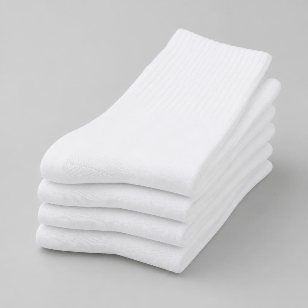 Pack of plain cotton socks